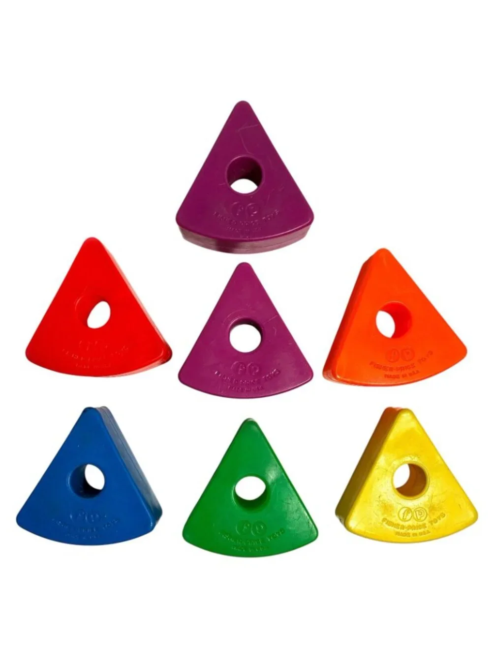 VTG Fisher Price Creative Coaster Blocks Dowels 987 161 633 666 771 Replacement